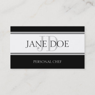 Tarjeta De Visita Tinta de Chef Personal W/W