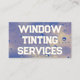 Tarjeta De Visita Tintado de ventana