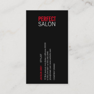 Tarjeta De Visita Tipo centrado (rojo)