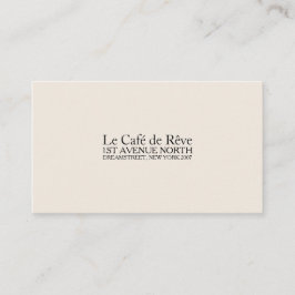 Tarjeta De Visita Tipo contemporáneo de vintage