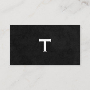 Tarjeta De Visita Tipo de guión con monograma