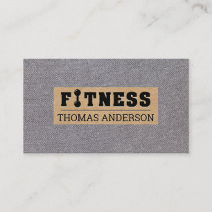 Tarjeta De Visita Tipo de logotipo de la barra de fitness
