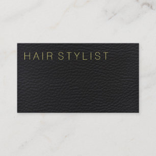 Tarjeta De Visita Tipo moderno de cuero