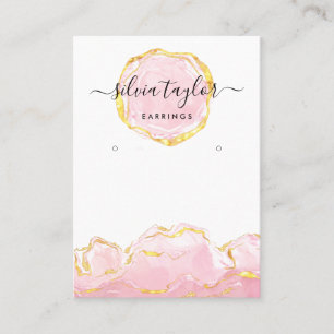 Tarjeta De Visita Tipografía anillos de la pantalla portaobjetos joy