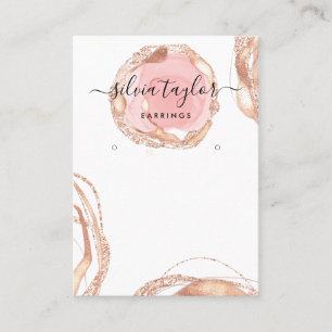 Tarjeta De Visita Tipografía anillos de la pantalla portaobjetos joy