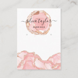 Tarjeta De Visita Tipografía anillos de la pantalla portaobjetos joy