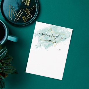 Tarjeta De Visita Típografía anillos de la pantalla titular de joyer