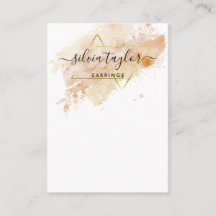 Tarjeta De Visita Típografía anillos de la pantalla titular de joyer