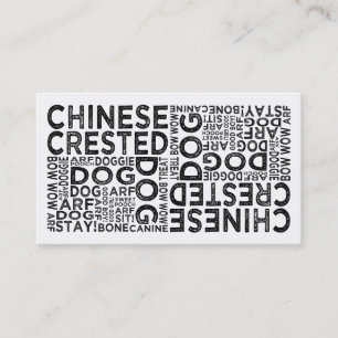 Tarjeta De Visita Tipografía con cresta china