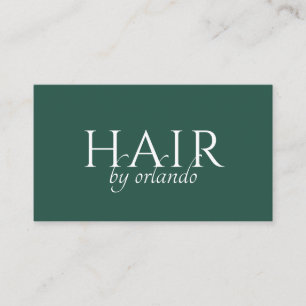 Tarjeta De Visita Tipografía de Artista de Maquillaje Minimalista El