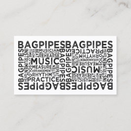 Tarjeta De Visita Tipografía de Bagpipes