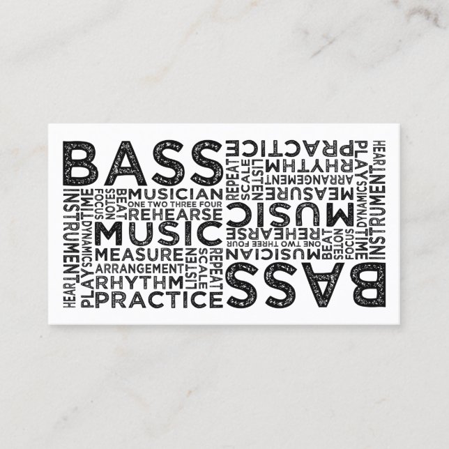 Tarjeta De Visita Tipografía de Bass (Anverso)