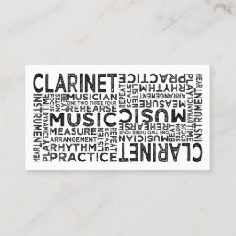Tarjeta De Visita Tipografía de Clarinet