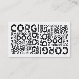 Tarjeta De Visita Tipografía de Corgi