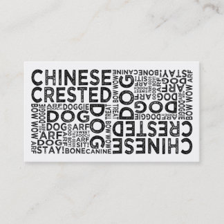 Tarjeta De Visita Tipografía de corte chino