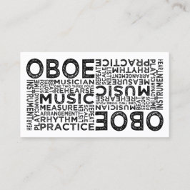 Tarjeta De Visita Tipografía de Oboe
