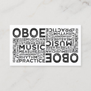 Tarjeta De Visita Tipografía de Oboe