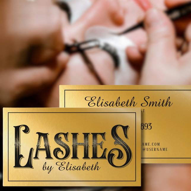 Tarjeta De Visita Tipografía de pestañas (Subido por el creador)