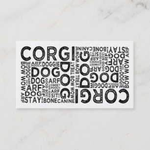Tarjeta De Visita Tipografía del Corgi