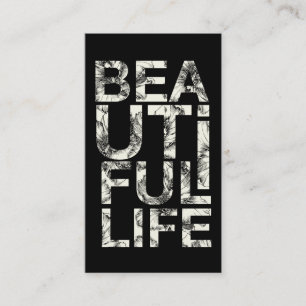 Tarjeta De Visita Tipografía hermosa de 311 hibiscos de la vida