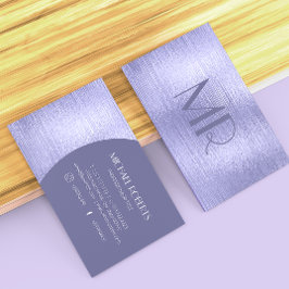 Tarjeta De Visita Tipografía metálica Minimalista moderna de Relieve