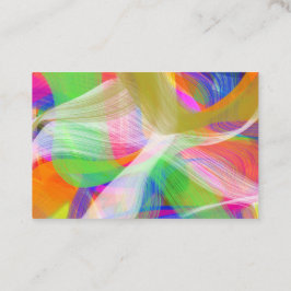 Tarjeta De Visita Tipografía mínima colores abstractos máximos sin n