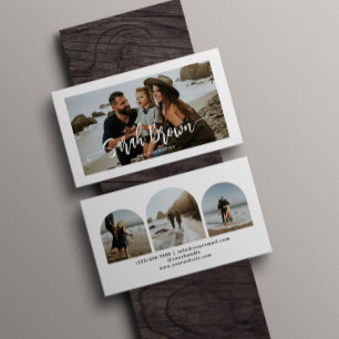 Tarjeta De Visita Tipografía moderna 3 fotógrafo artístico fotográfi