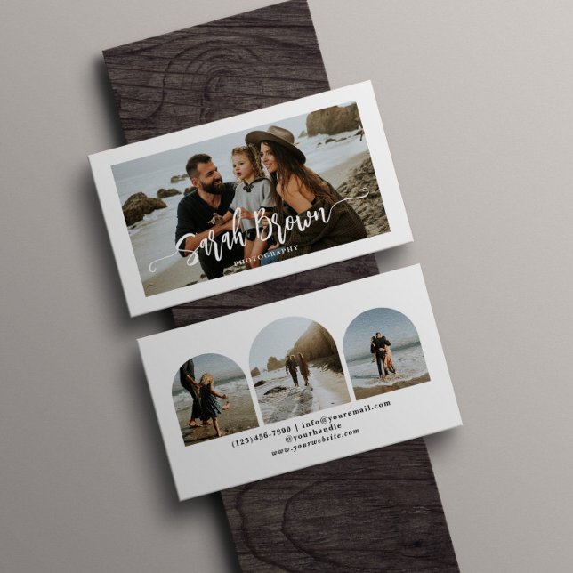 Tarjeta De Visita Tipografía moderna 3 fotógrafo artístico fotográfi (Subido por el creador)
