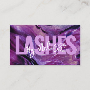 Tarjeta De Visita Tipografía moderna Belleza maquillaje Artista azot