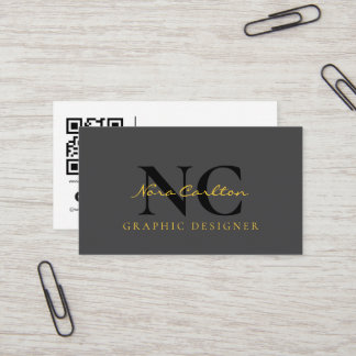 Tarjeta De Visita Tipografía moderna minimalista negra