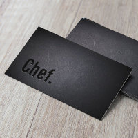 Tipografía negra Minimalista del chef