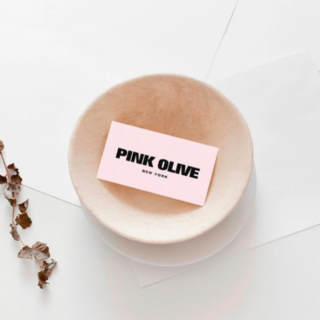 Tarjeta De Visita Tipografía Negra Moderna (Subido por el creador)