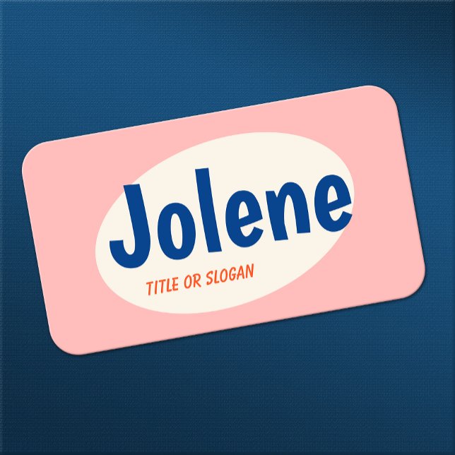 Tarjeta De Visita Tipografía retro rosa (Subido por el creador)