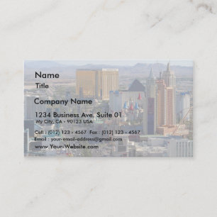Tarjeta De Visita Tira de Las Vegas