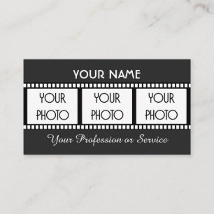 Tarjeta De Visita Tira de película para cineastas y empresas de vide