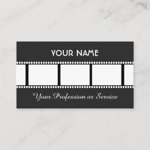 Tarjeta De Visita Tira de película para cineastas y videógrafos
