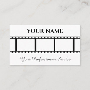 Tarjeta De Visita Tira de película para cineastas y videógrafos