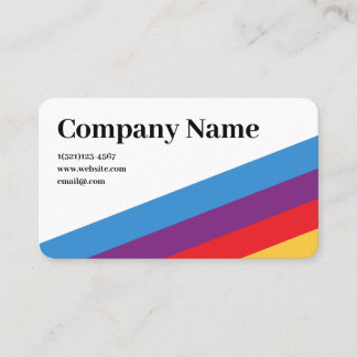 Tarjeta De Visita Tira Retro Personalizada Moderna Mínima Pequeña Em