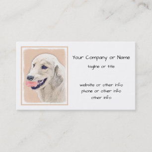 Tarjeta De Visita Tirador de oro con arte de perro pintado de bolas 