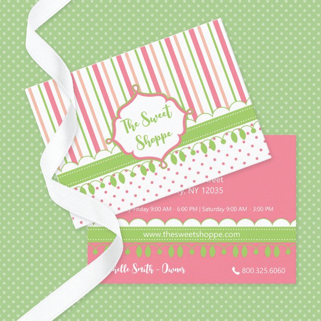 Tarjeta De Visita Tiras de dulces de caramelo (Subido por el creador)
