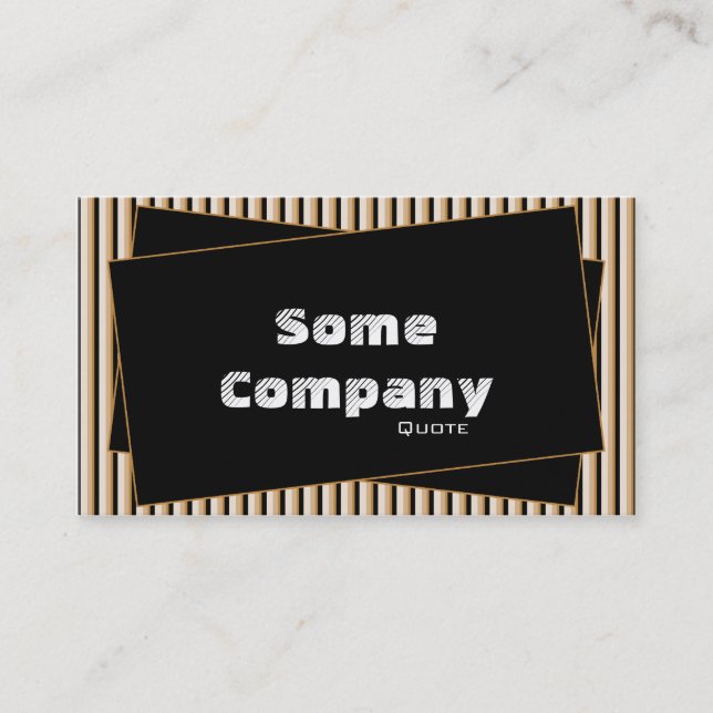 Tarjeta De Visita Tiras Y Grifos (Cacao Caliente) (Anverso)