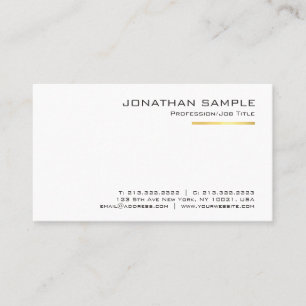 Tarjeta De Visita Tiritas doradas minimalistas modernas y elegantes