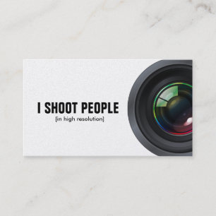 Tarjeta De Visita Tiro a la gente - fotógrafo profesional