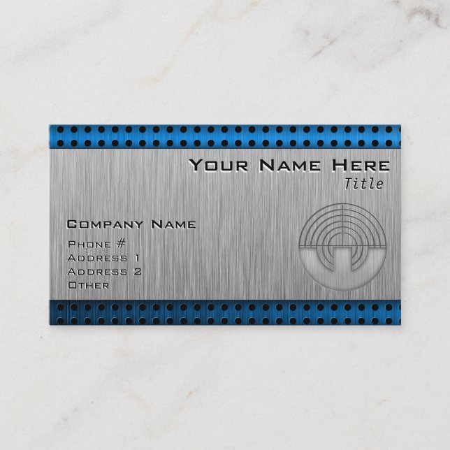 Tarjeta De Visita Tiroteo del deporte; Metal-mirada (Anverso)