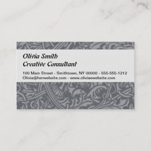 Tarjeta De Visita Tistle escocés Knot William Morris Style