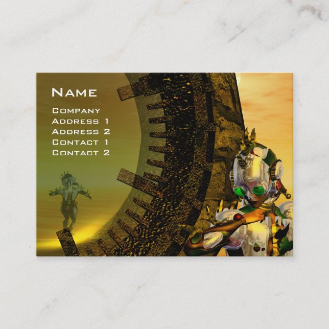 Tarjeta De Visita TITAN EN EL DESIERTO DE LA HIPERIÓN / REflexiones (Anverso)