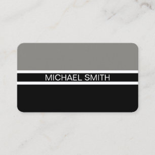 Tarjeta De Visita Titanio negro profesional elegante moderno