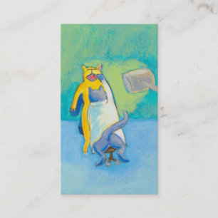 Tarjeta De Visita Titulado: Dentista del gato - caprichoso único