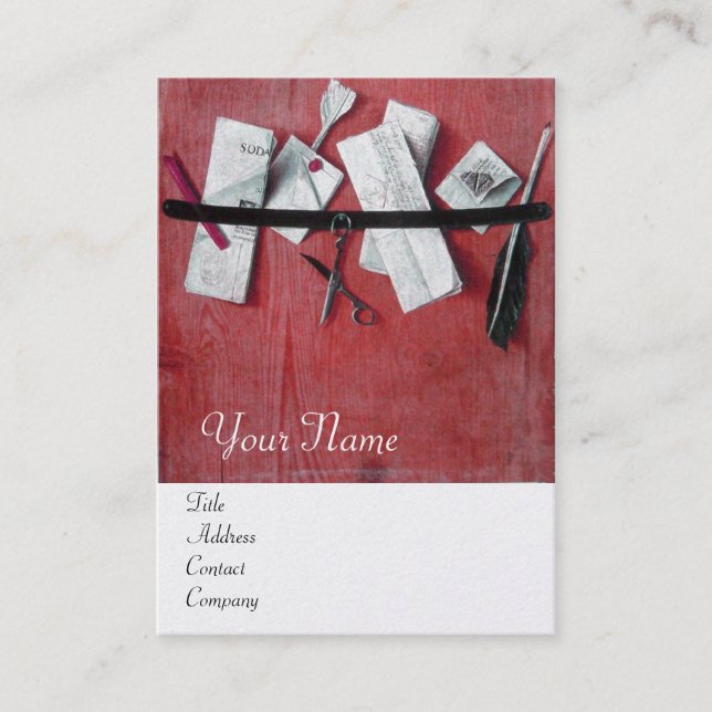 Tarjeta De Visita TITULAR DE LA CARTA EN MADERA MONOGRAMA platino ro (Anverso)