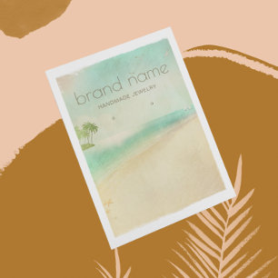 Tarjeta De Visita Titular de la conexión Retro Beach